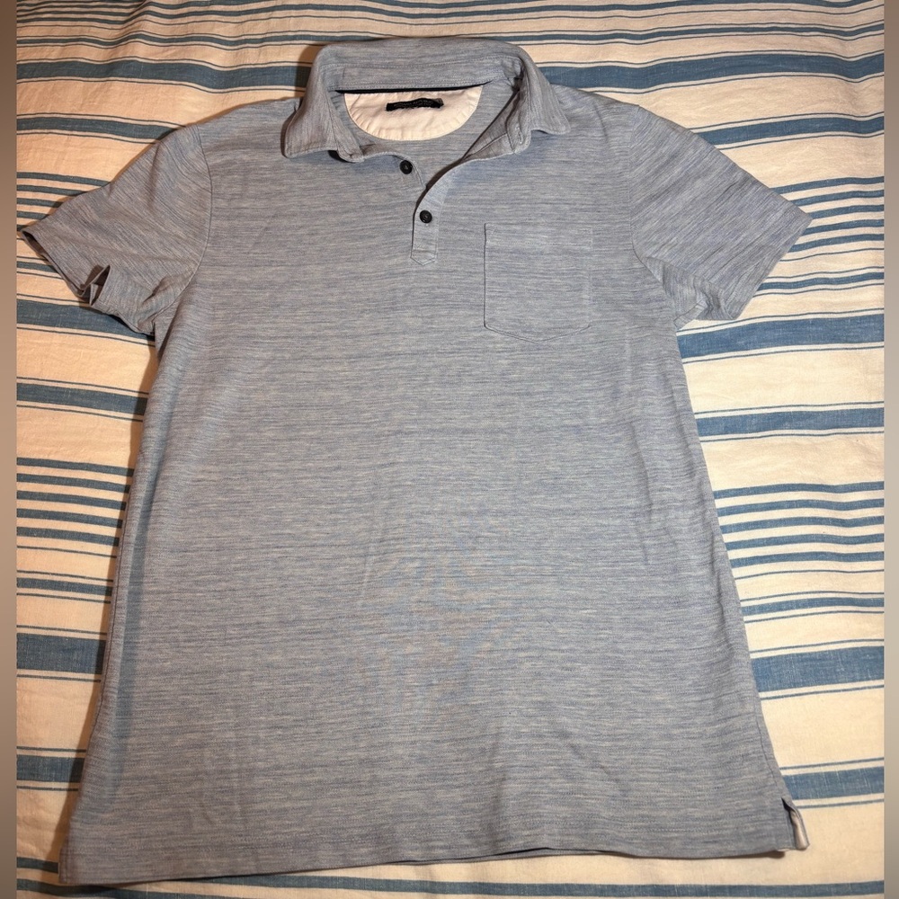 Light Blue Performance Pique Polo